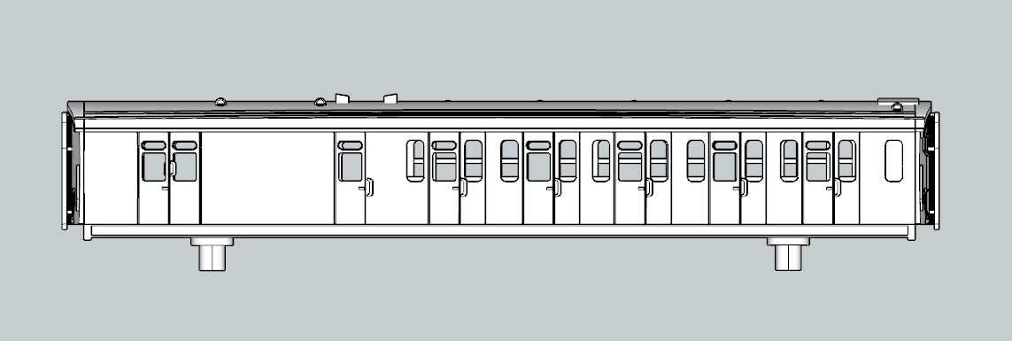 (image for) (N) SR Bulleid 59ft 5 cmpt Brake Third - d2121